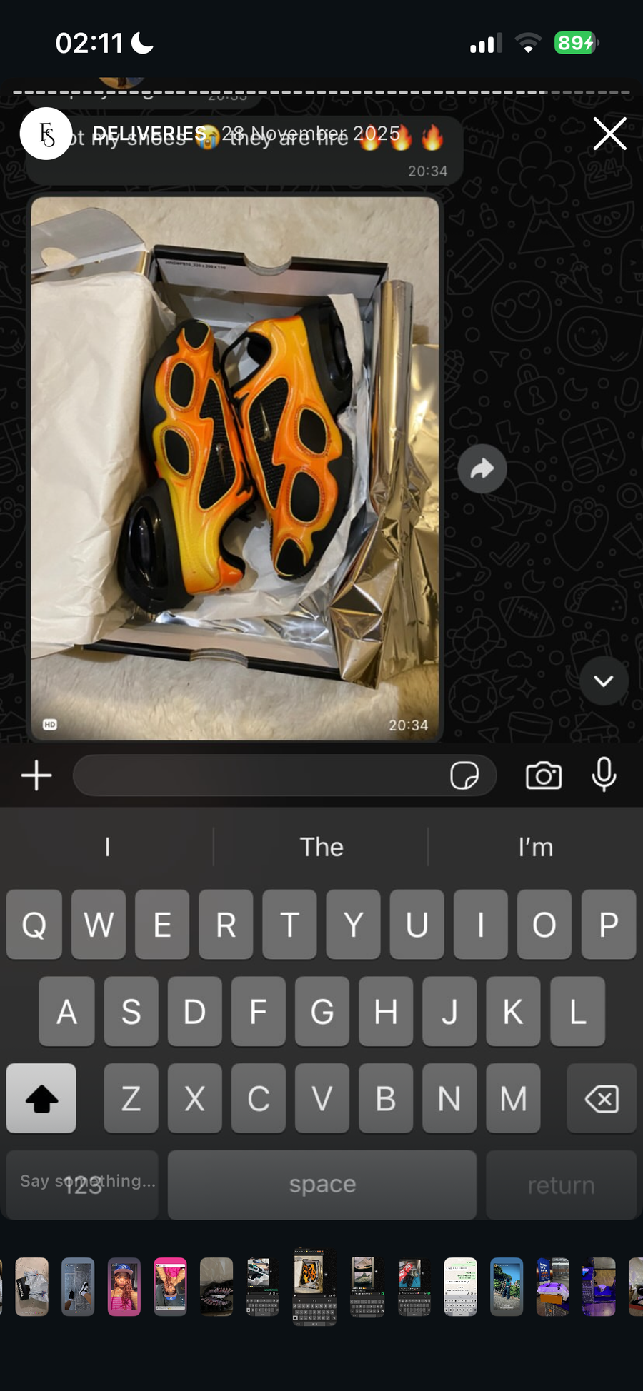 Customer review or delivery screenshot
