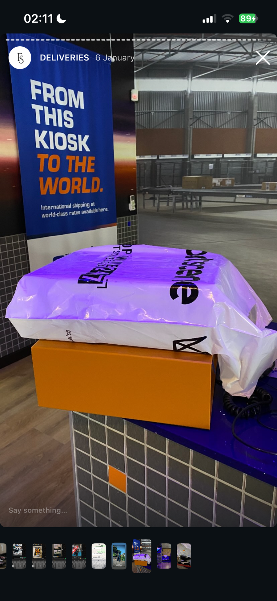Customer review or delivery screenshot