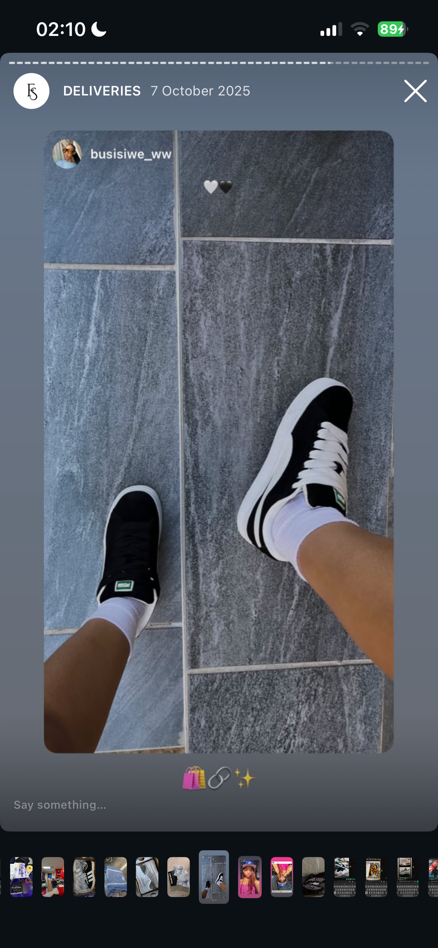 Customer review or delivery screenshot